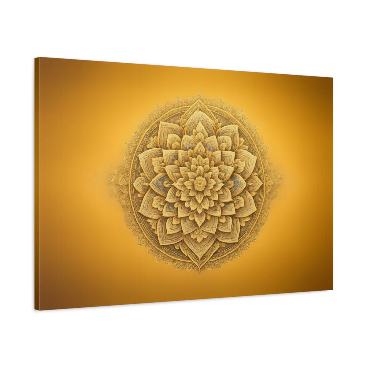 Vintage Mandala Pattern Religious - Canvas Wall Art Print - YesArtYes