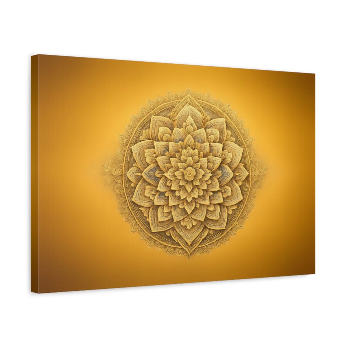 Vintage Mandala Pattern Religious - Canvas Wall Art Print - YesArtYes