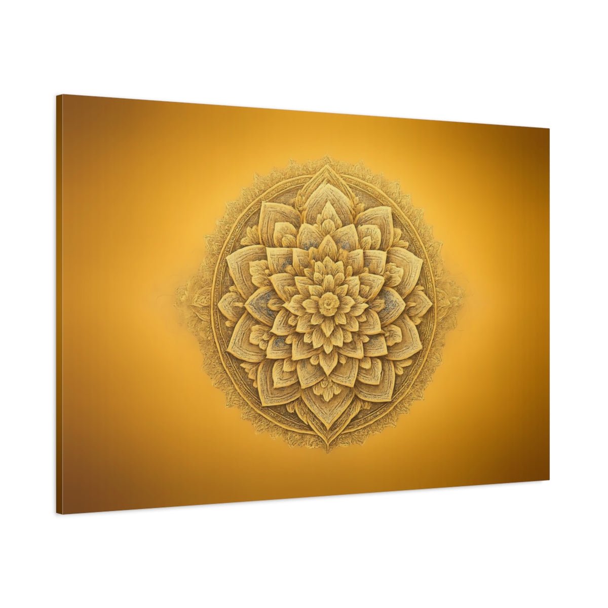 Vintage Mandala Pattern Religious - Canvas Wall Art Print - YesArtYes