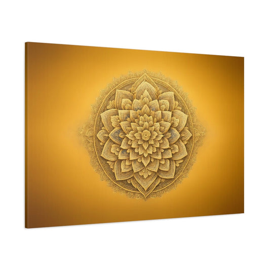 Vintage Mandala Pattern Religious - Canvas Wall Art Print - YesArtYes