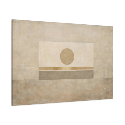 Main Mockup. Vintage Neutral Abstract shown as stretched canvas wall art