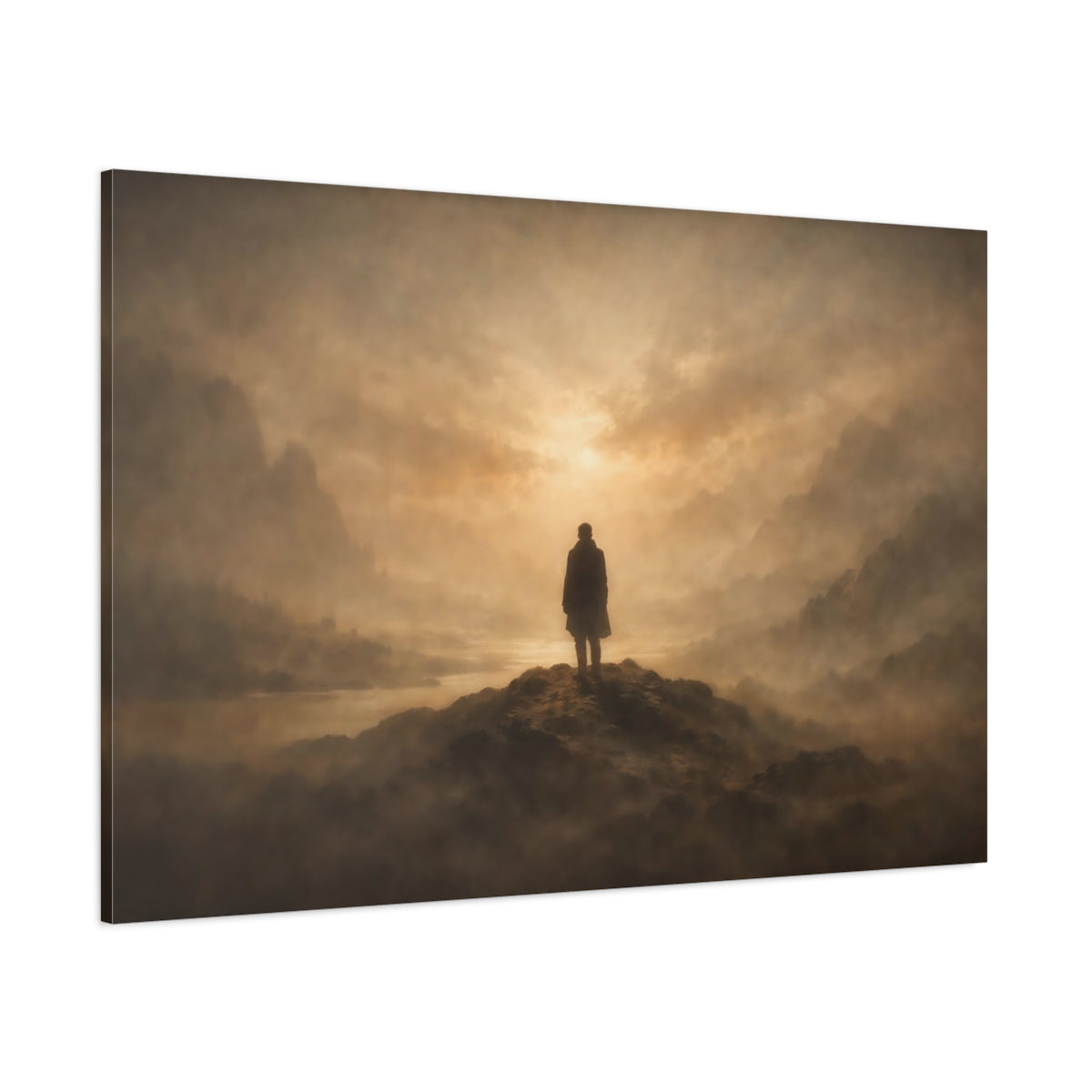 Vintage Soft Abstract shown as stretched canvas wall art