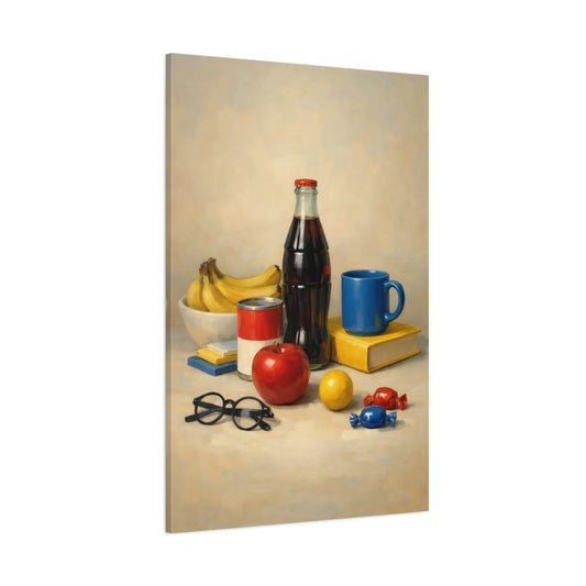 Main Mockup. Vintage Still Life Classic Still Life shown as stretched canvas wall art