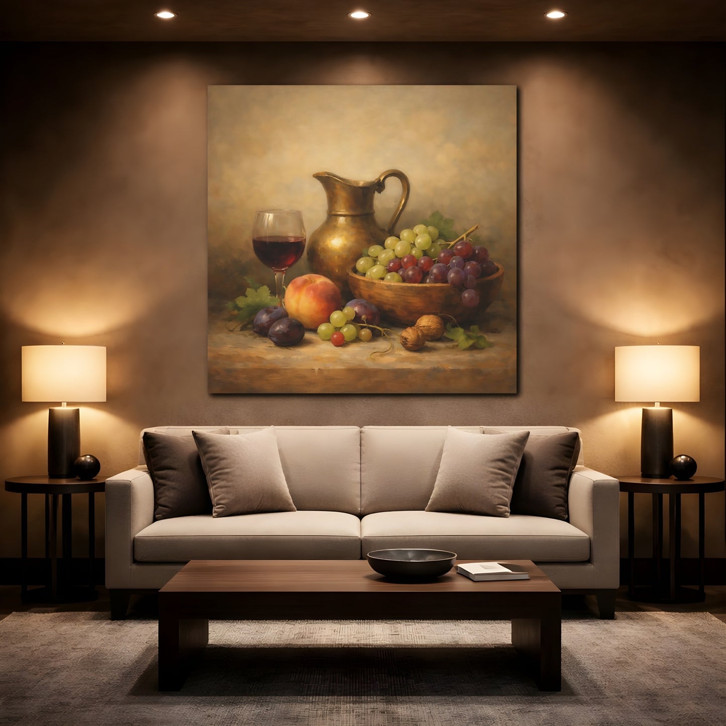 Mockup 2. Vintage Still Life Vintage Still Life shown as stretched canvas wall art