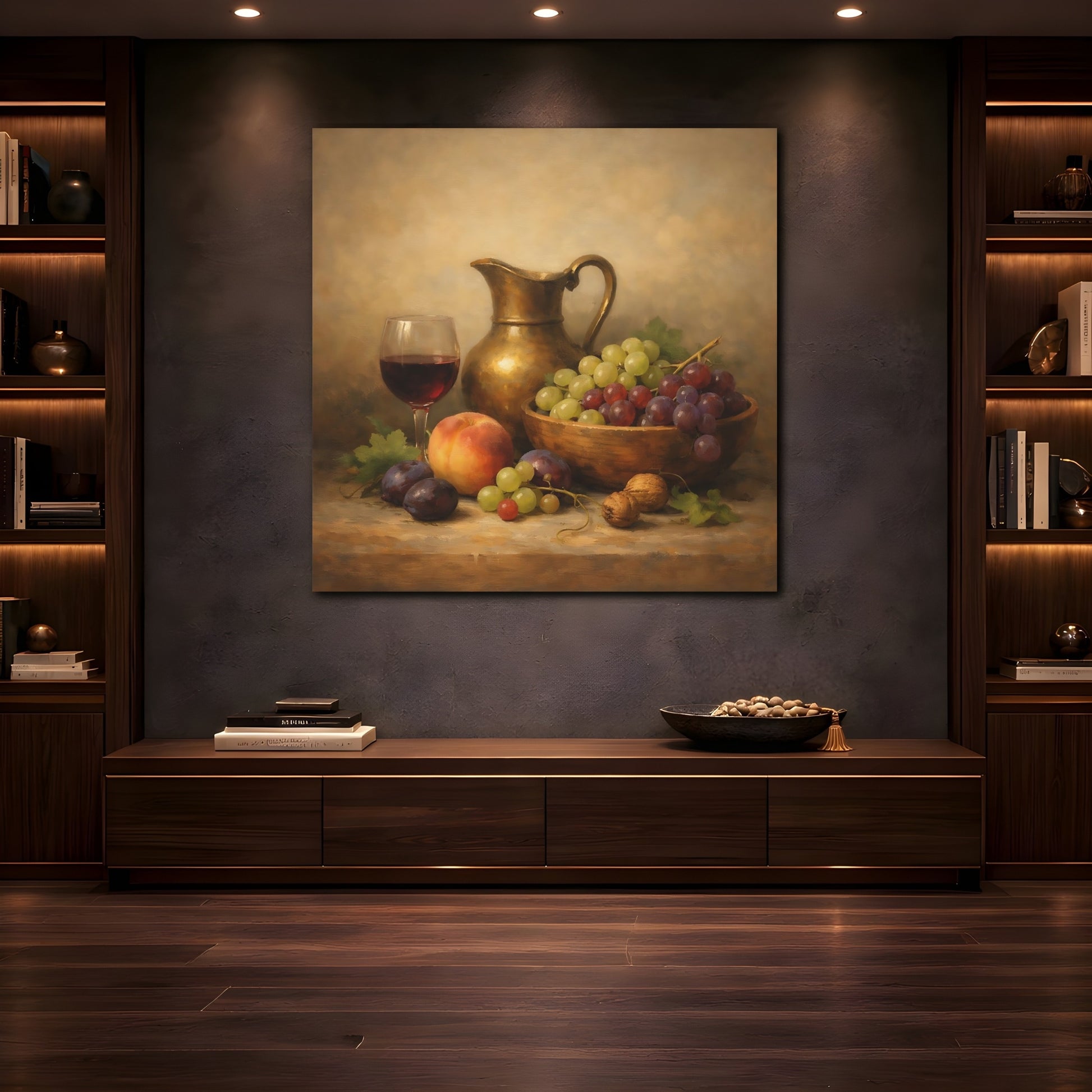Mockup 4. Vintage Still Life Vintage Still Life shown as stretched canvas wall art