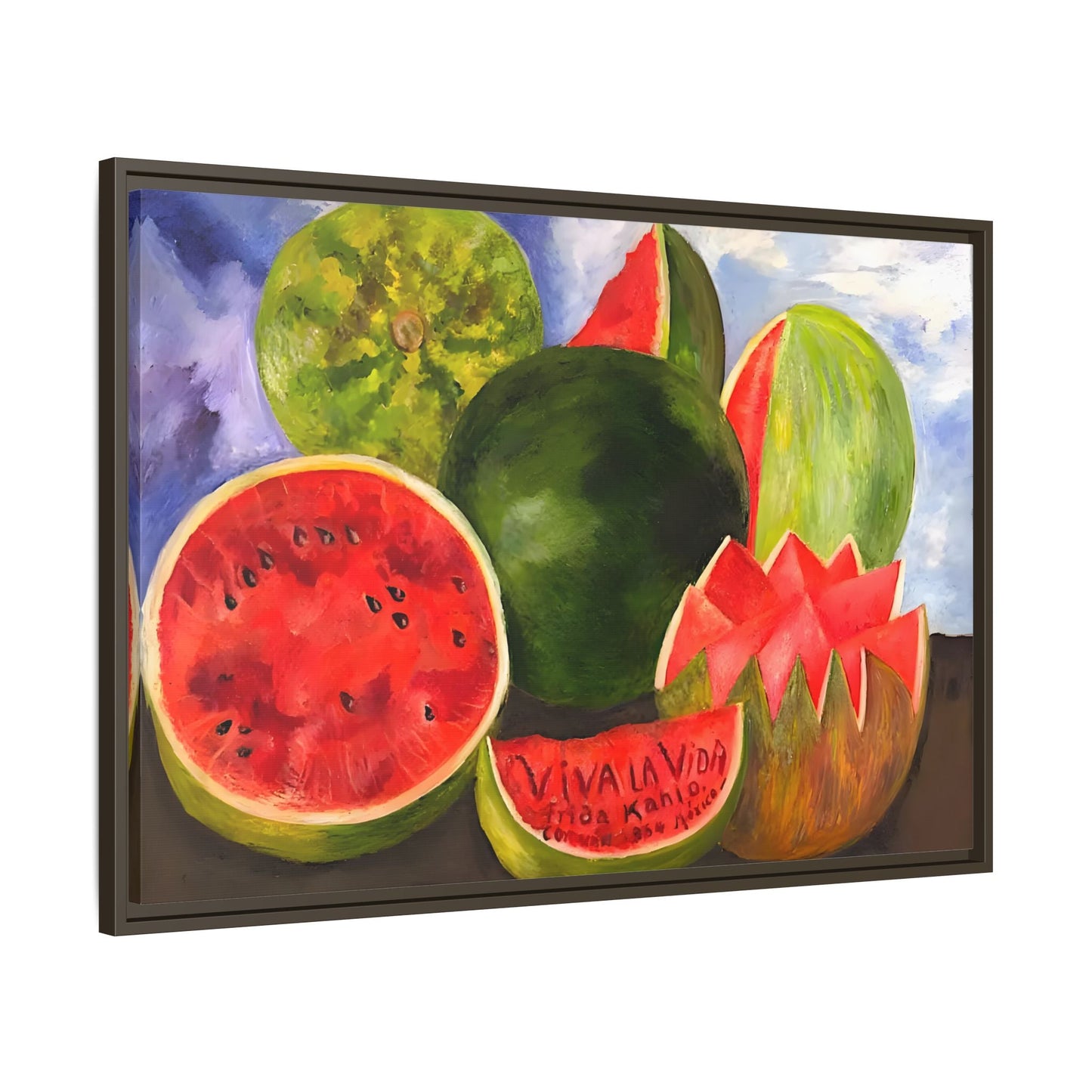 Viva la Vida Canvas Wall Art Prints - Famous Kahlo Fruits