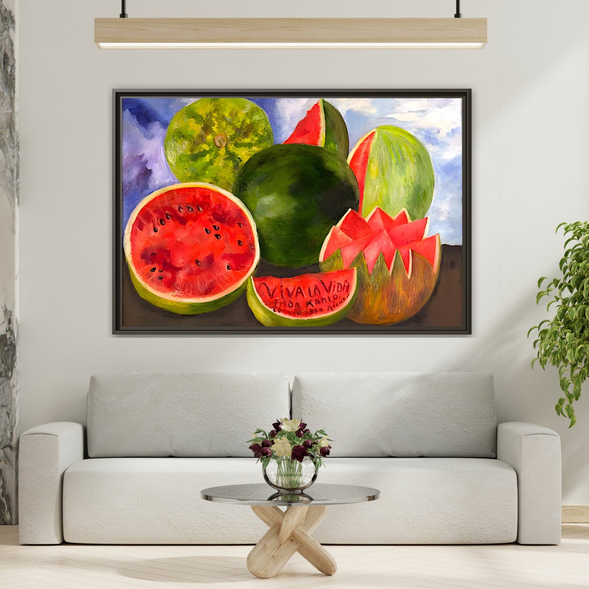 Viva la Vida Canvas Wall Art Prints - Famous Kahlo Fruits