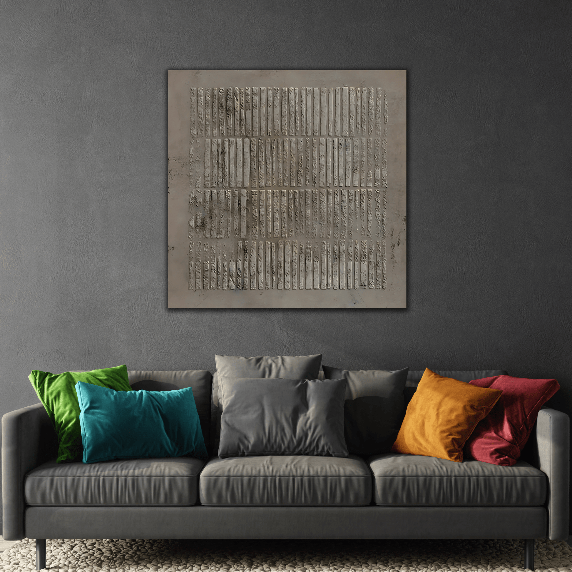 Wabi - Sabi Canvas 3D Minimalist Texture Print - Neutral Wall Art - YesArtYes