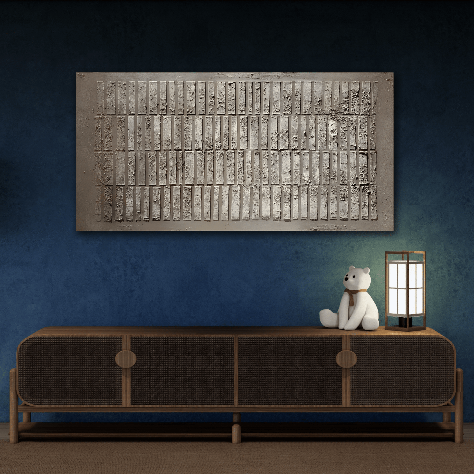 Wabi - Sabi Canvas Wall Art 3D Minimalist Brown Print on Canvas - YesArtYes