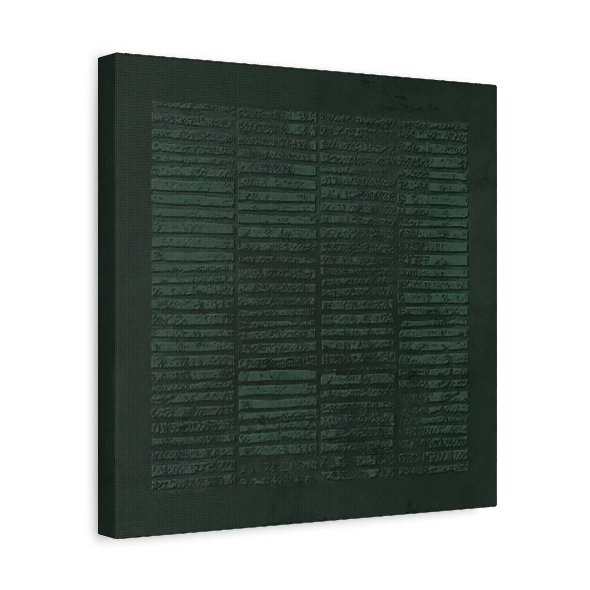Wabi - Sabi Green Canvas Painting Print - Abstract Japanese 3d Texture Wall Art - YesArtYes
