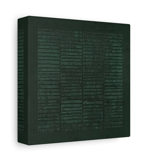 Wabi - Sabi Green Canvas Painting Print - Abstract Japanese 3d Texture Wall Art - YesArtYes