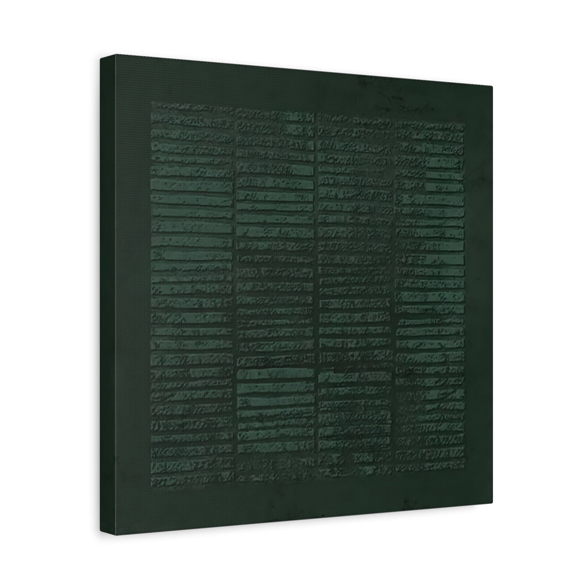 Wabi - Sabi Green Canvas Painting Print - Abstract Japanese 3d Texture Wall Art - YesArtYes