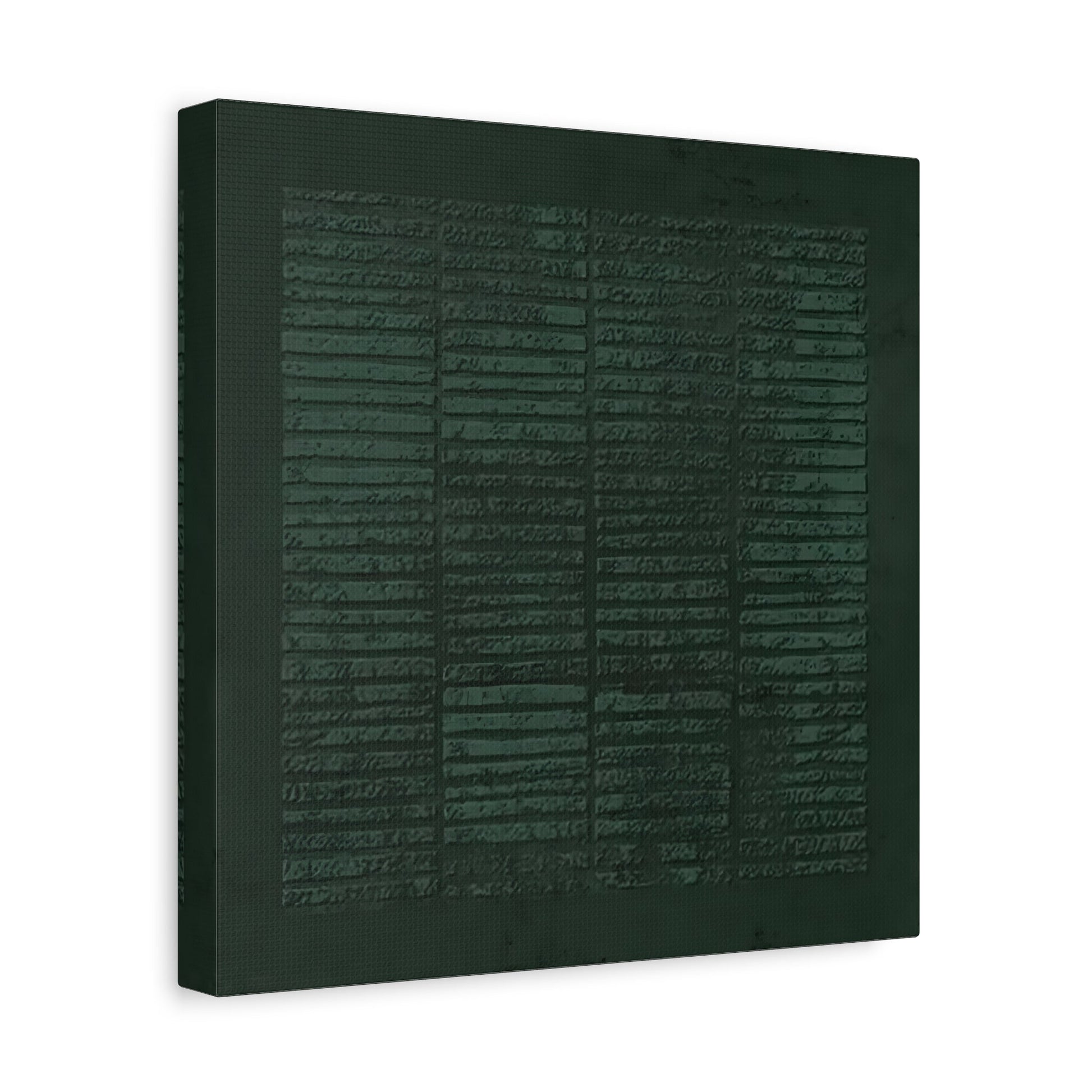 Wabi - Sabi Green Canvas Painting Print - Abstract Japanese 3d Texture Wall Art - YesArtYes
