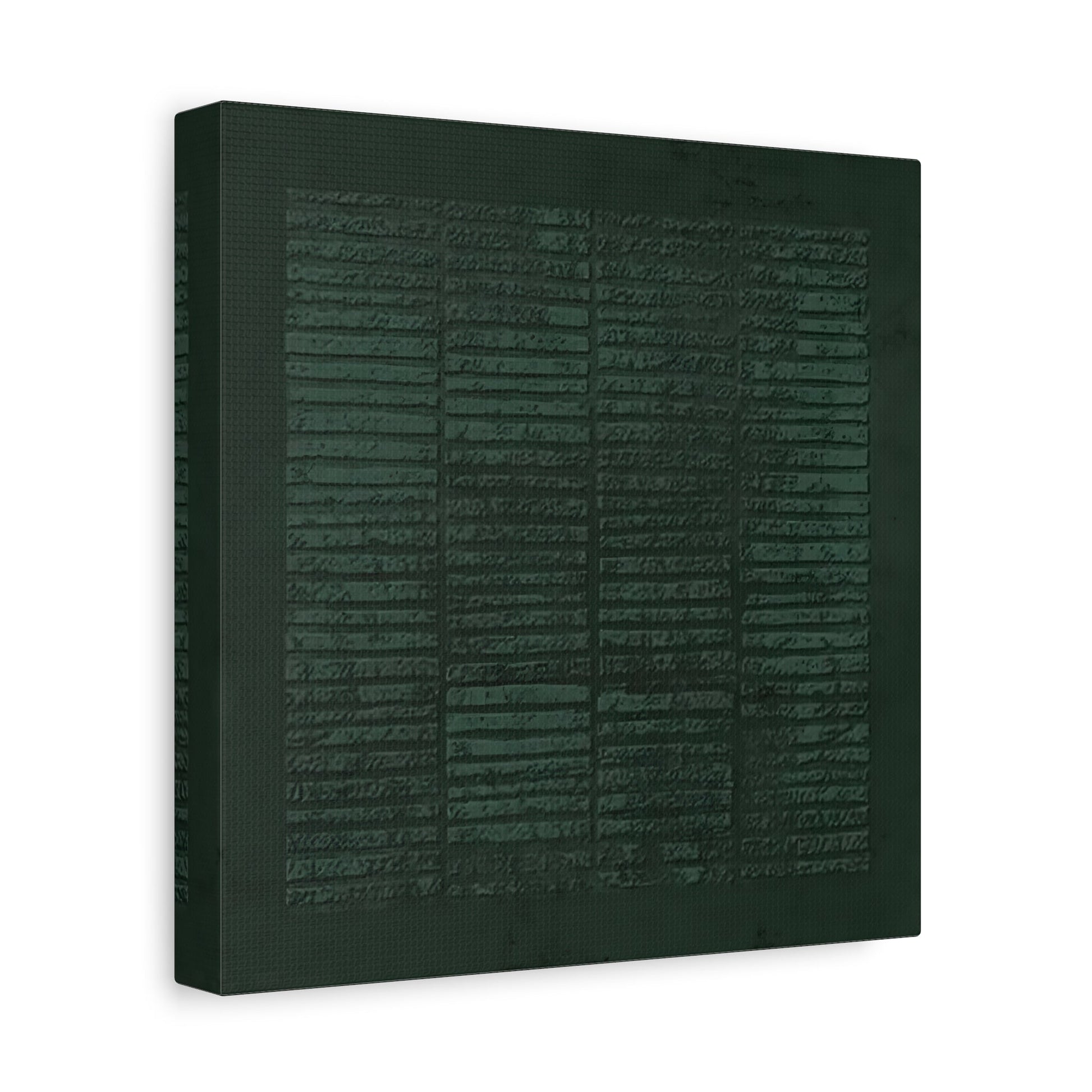 Wabi - Sabi Green Canvas Painting Print - Abstract Japanese 3d Texture Wall Art - YesArtYes