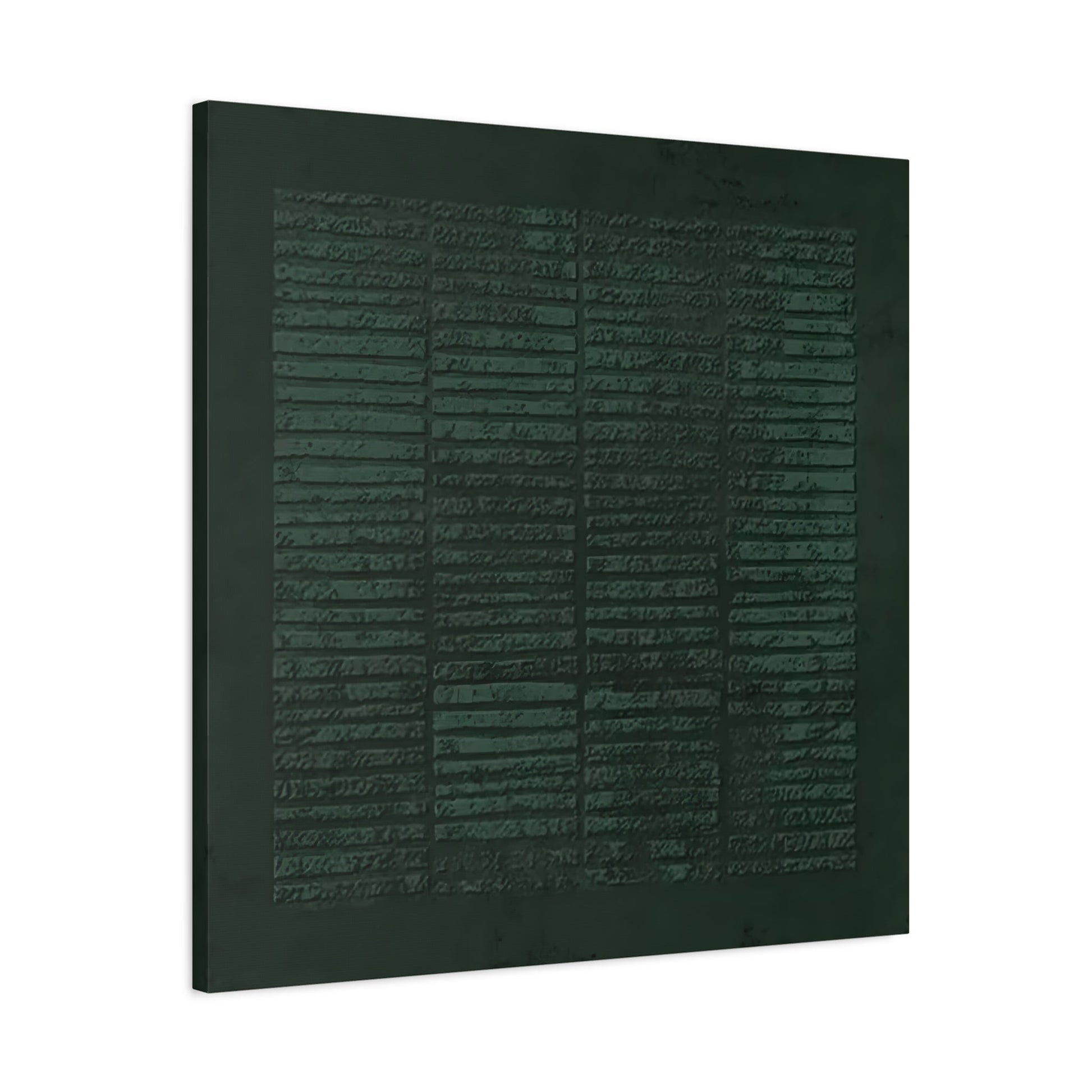 Wabi - Sabi Green Canvas Painting Print - Abstract Japanese 3d Texture Wall Art - YesArtYes
