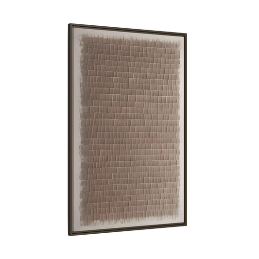 Wabi Sabi Japanese Brown - Framed Canvas Wall Art Print - YesArtYes