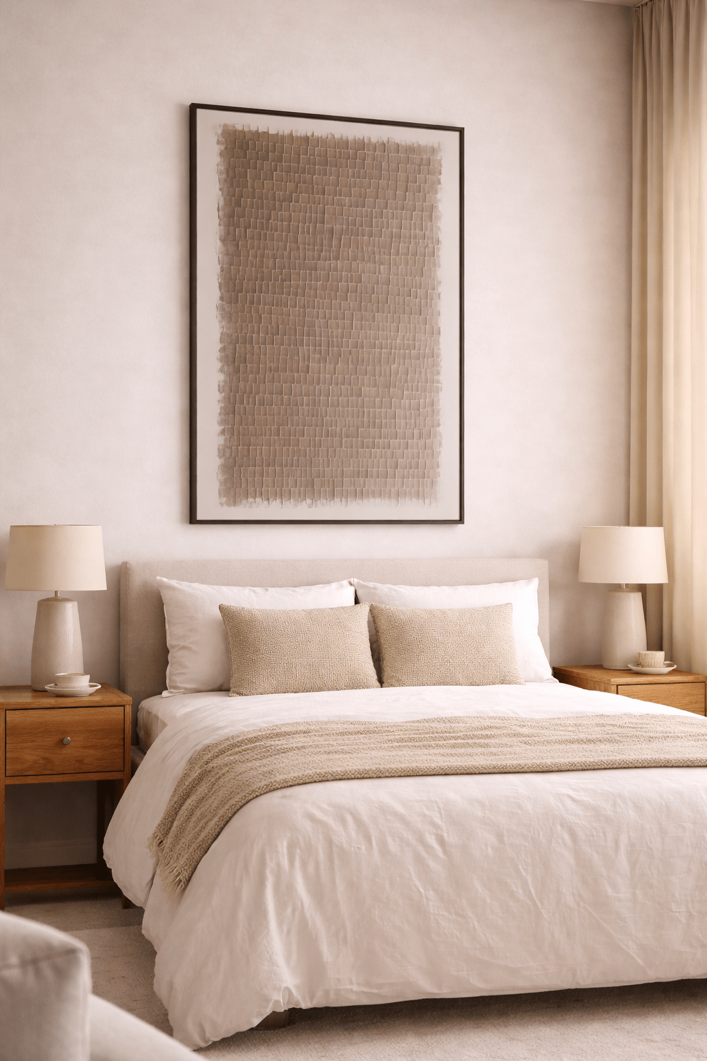 Wabi Sabi Japanese Brown - Framed Canvas Wall Art Print - YesArtYes