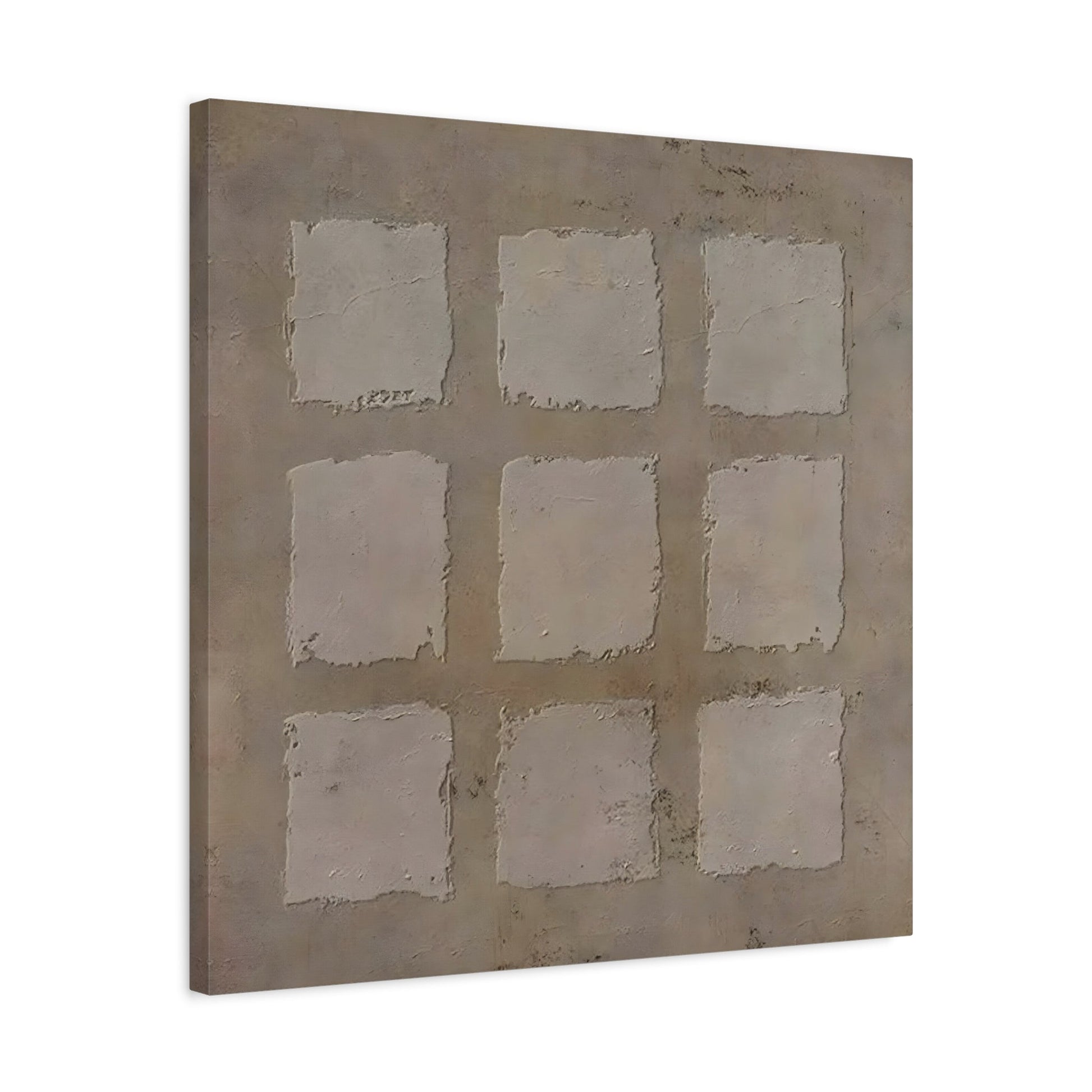 Wabi - Sabi Japanese Canvas Print - Brown Neutral Bohemian 3d Minimalist Wall Art - YesArtYes