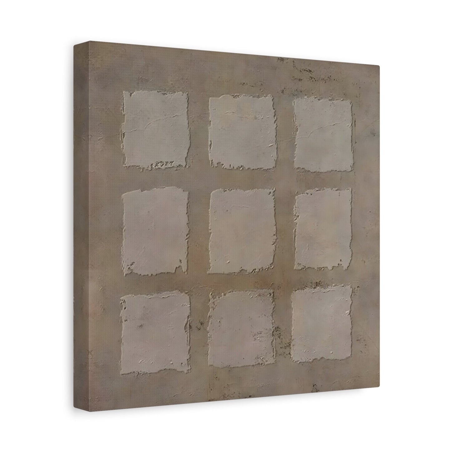 Wabi - Sabi Japanese Canvas Print - Brown Neutral Bohemian 3d Minimalist Wall Art - YesArtYes