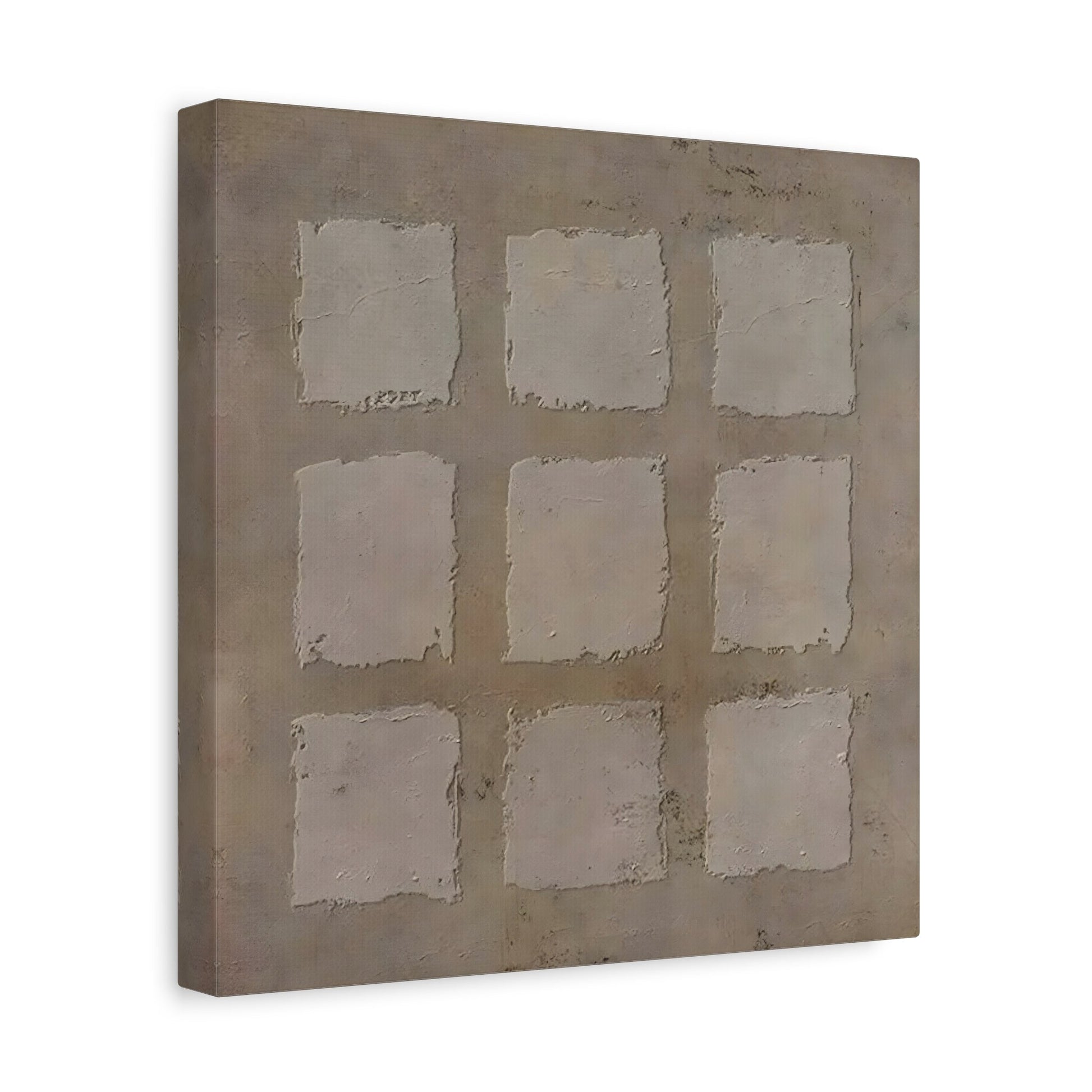 Wabi - Sabi Japanese Canvas Print - Brown Neutral Bohemian 3d Minimalist Wall Art - YesArtYes