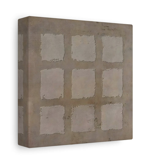 Wabi - Sabi Japanese Canvas Print - Brown Neutral Bohemian 3d Minimalist Wall Art - YesArtYes
