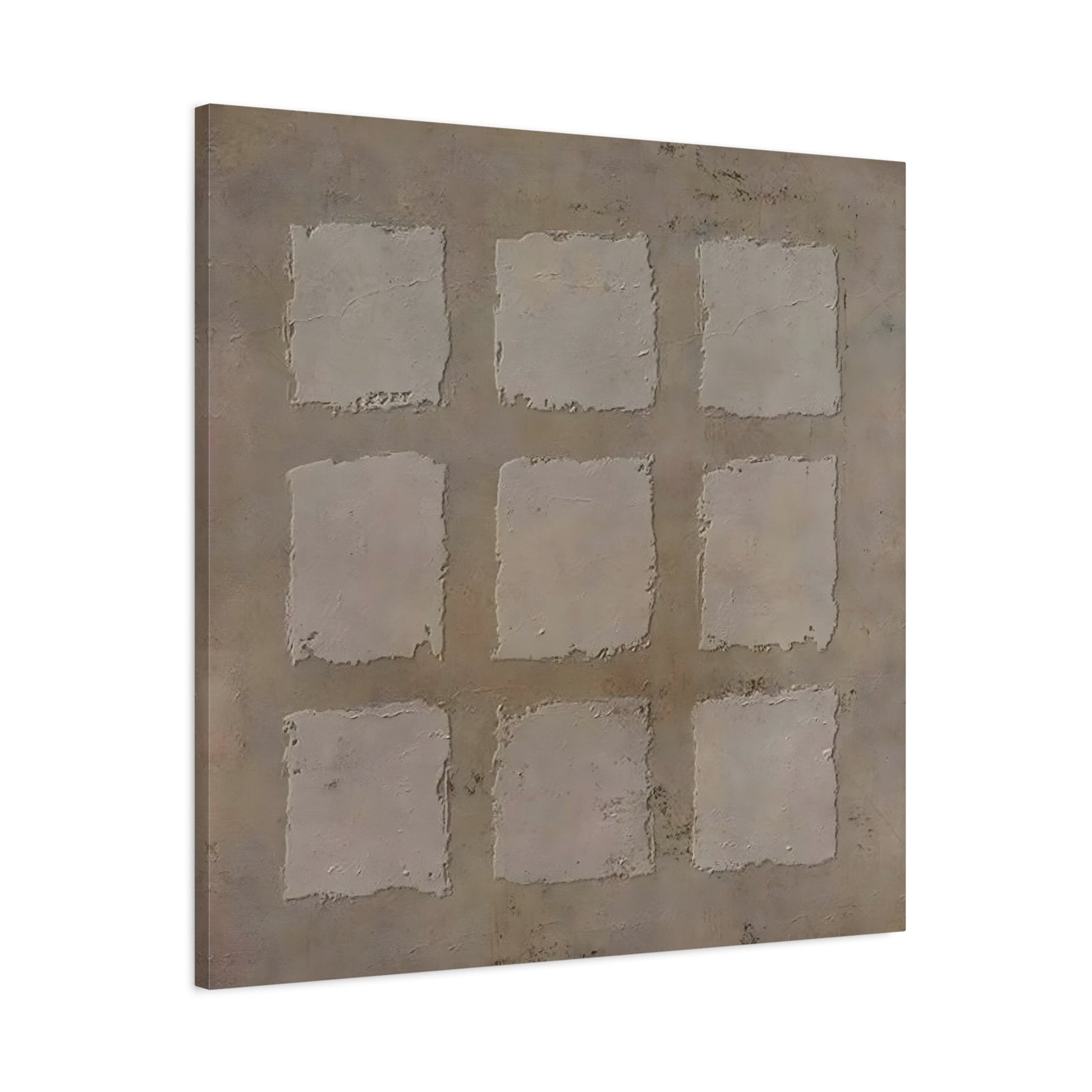 Wabi - Sabi Japanese Canvas Print - Brown Neutral Bohemian 3d Minimalist Wall Art - YesArtYes
