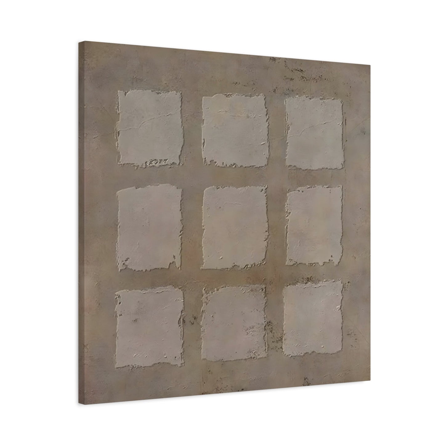Wabi - Sabi Japanese Canvas Print - Brown Neutral Bohemian 3d Minimalist Wall Art - YesArtYes