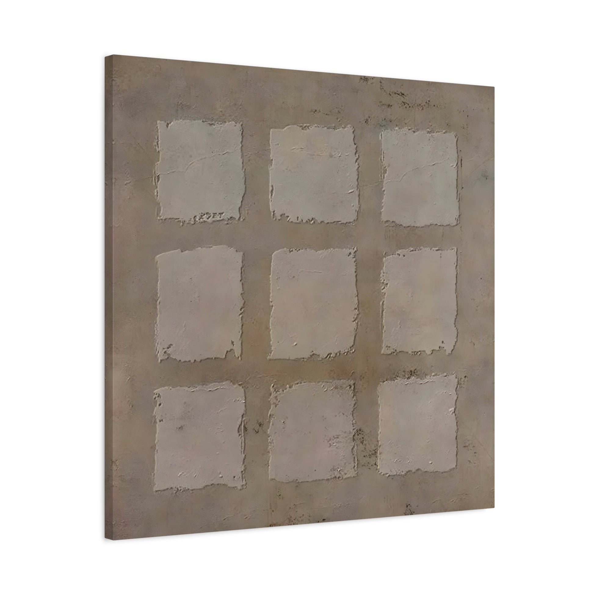 Wabi - Sabi Japanese Canvas Print - Brown Neutral Bohemian 3d Minimalist Wall Art - YesArtYes