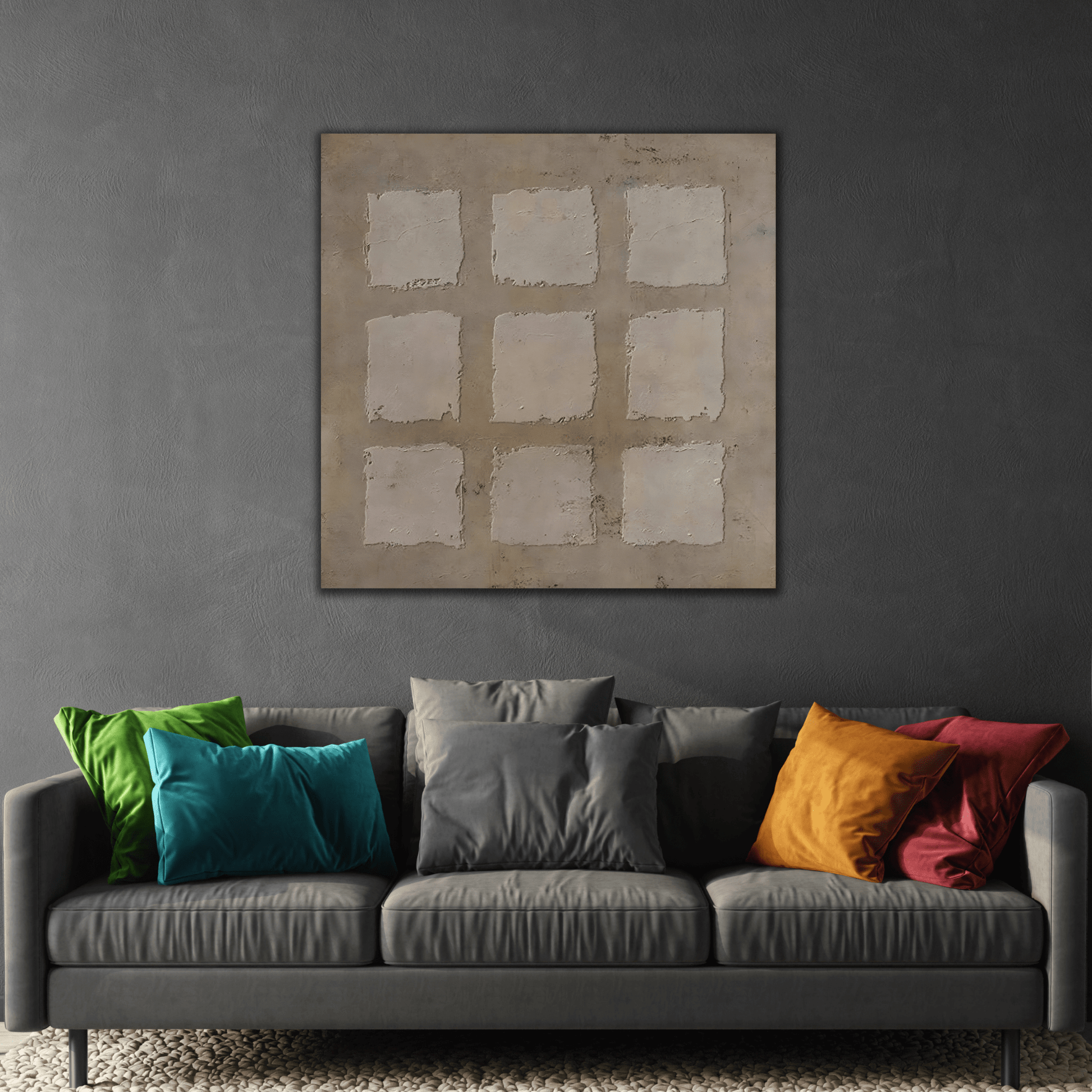 Wabi - Sabi Japanese Canvas Print - Brown Neutral Bohemian 3d Minimalist Wall Art - YesArtYes