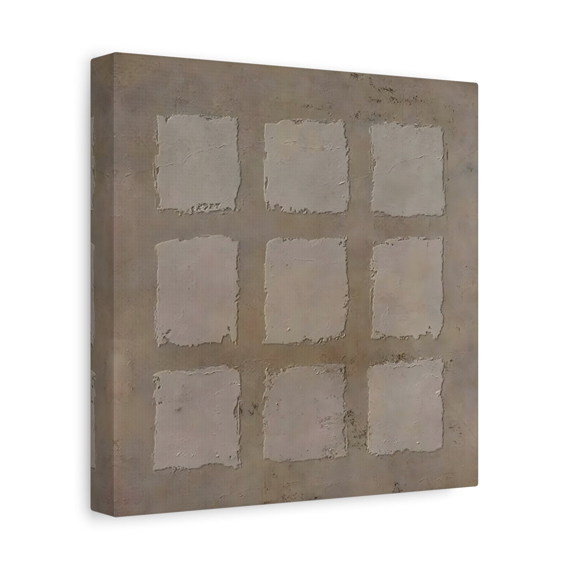 Wabi - Sabi Japanese Canvas Print - Brown Neutral Bohemian 3d Minimalist Wall Art - YesArtYes