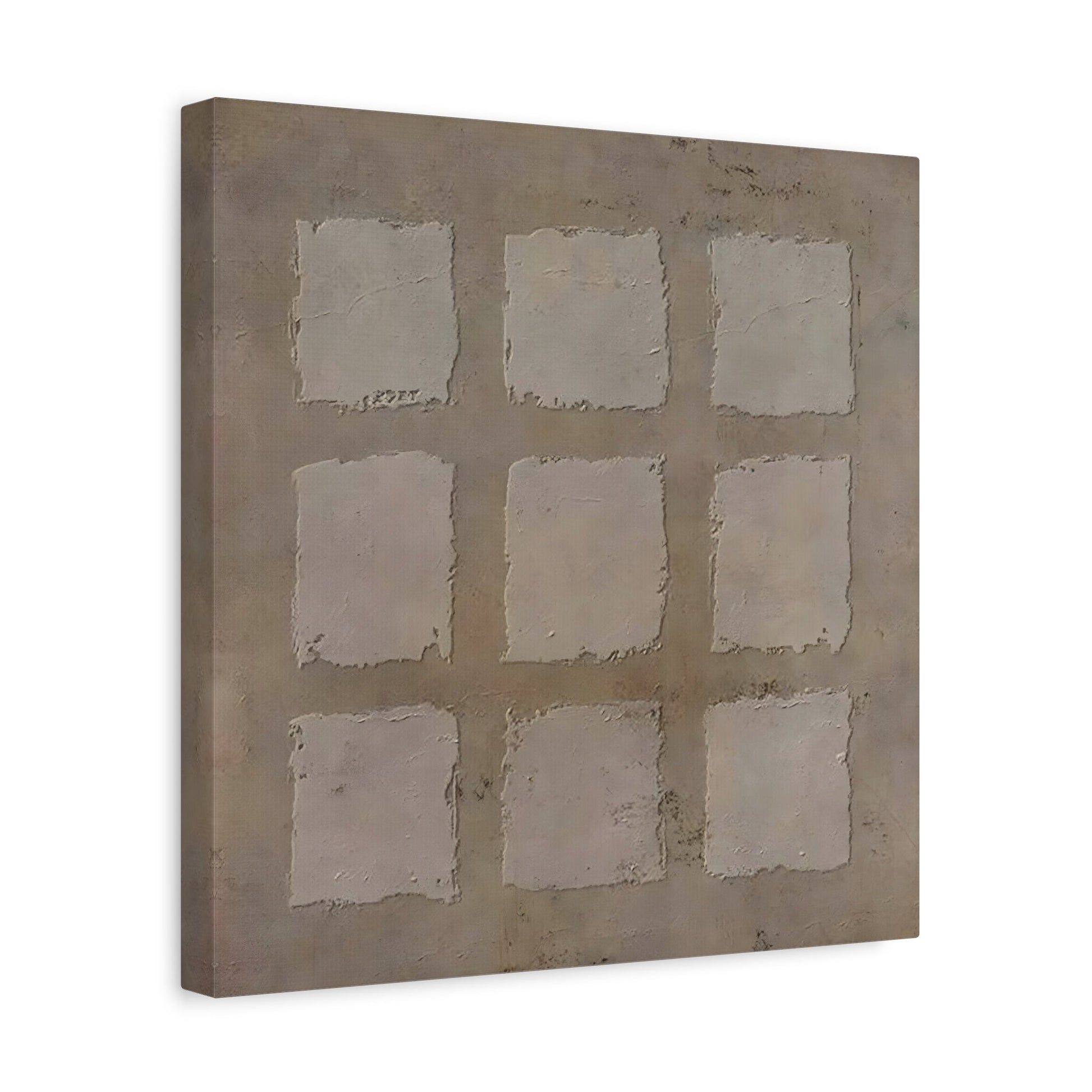 Wabi - Sabi Japanese Canvas Print - Brown Neutral Bohemian 3d Minimalist Wall Art - YesArtYes