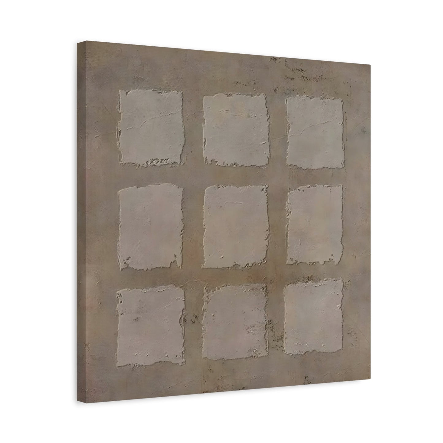 Wabi - Sabi Japanese Canvas Print - Brown Neutral Bohemian 3d Minimalist Wall Art - YesArtYes