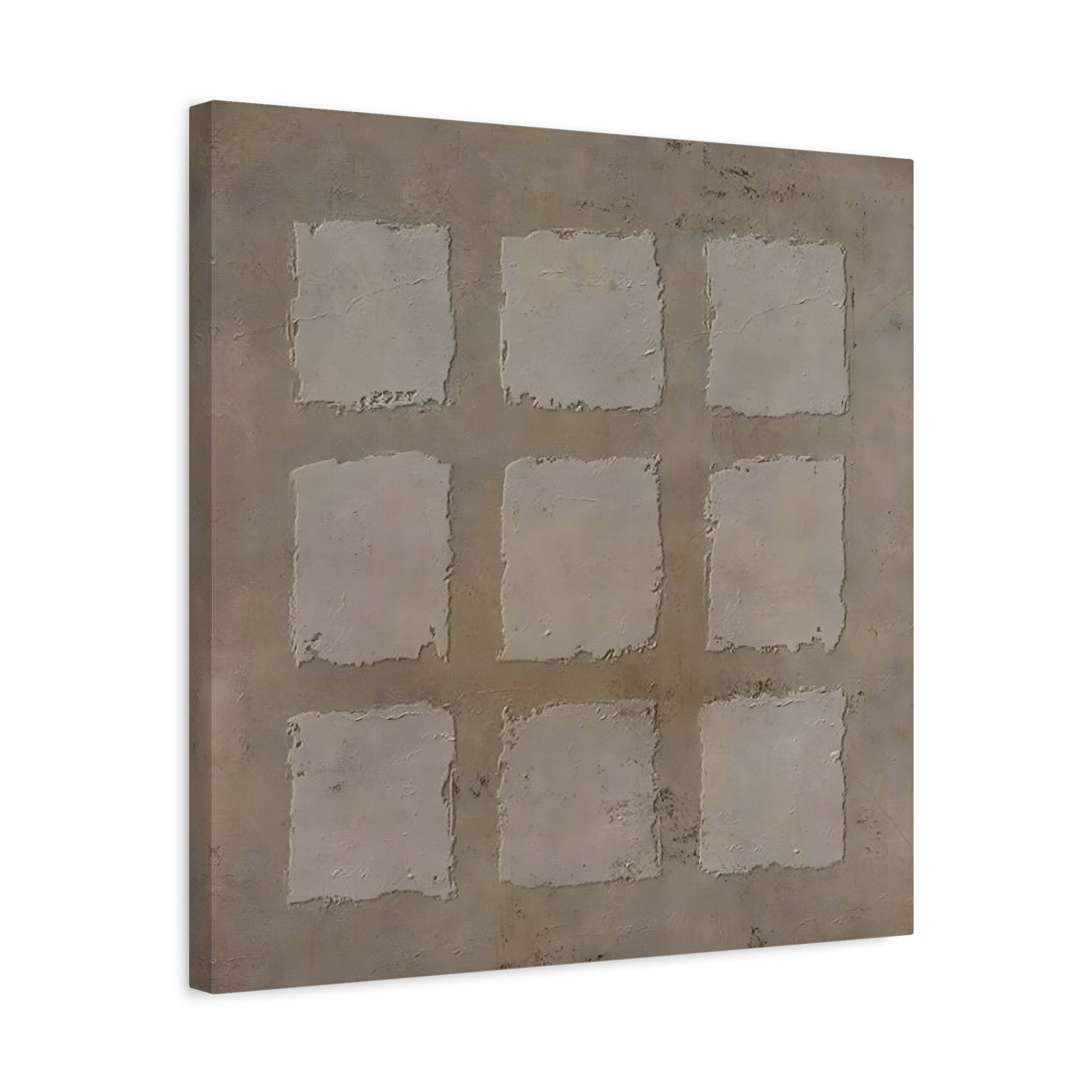 Wabi - Sabi Japanese Canvas Print - Brown Neutral Bohemian 3d Minimalist Wall Art - YesArtYes