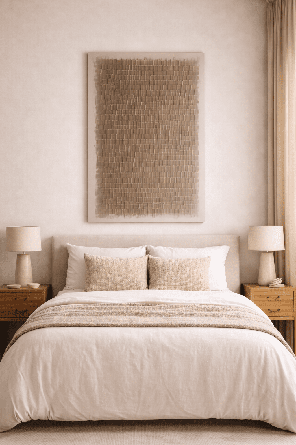 Wabi Sabi Minimalist Brown Abstract - Canvas Wall Art Print - YesArtYes