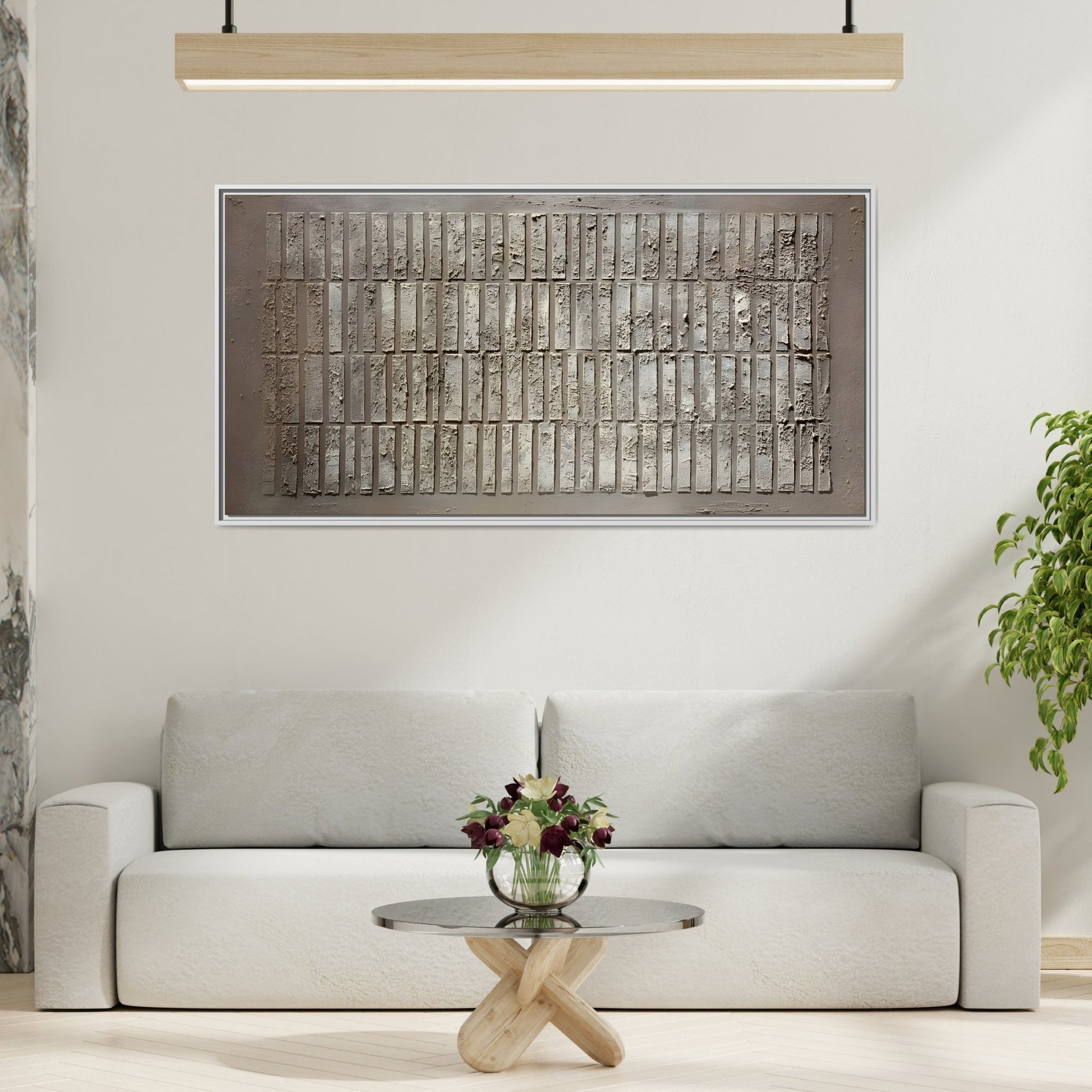 Wabi - Sabi Modern Japanese Canvas Print - 3D Minimalist Framed Wall Art - YesArtYes