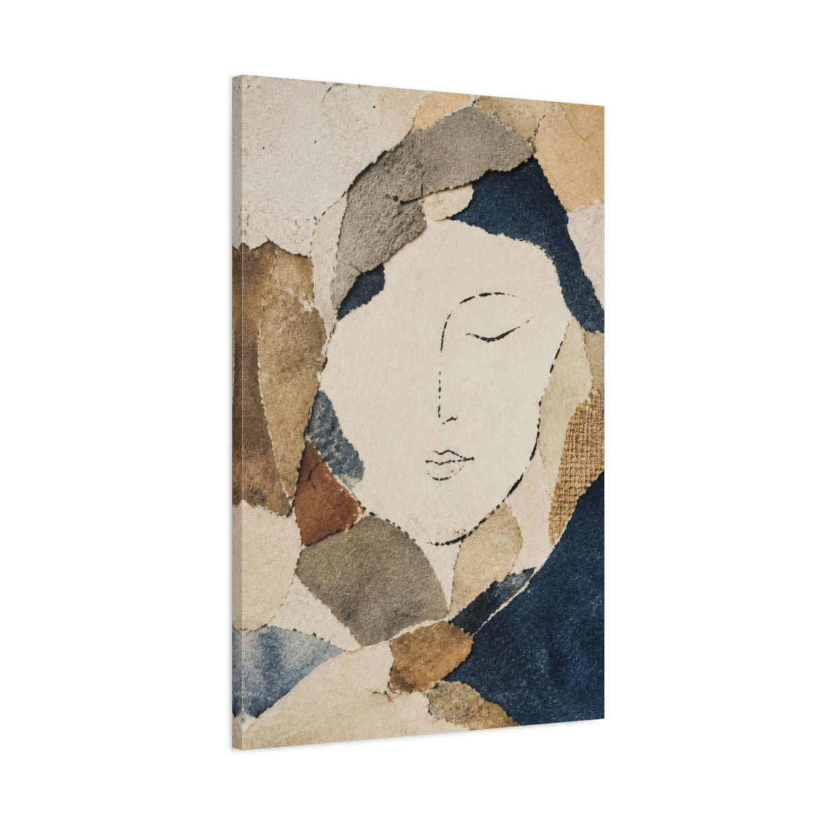 Main Mockup. Wabi Sabi Paper Face shown as canvas print
