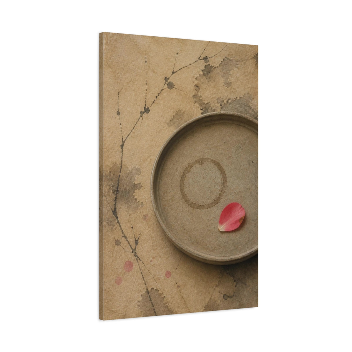 Main Mockup. Wabi Sabi Tea Tray shown as canvas print