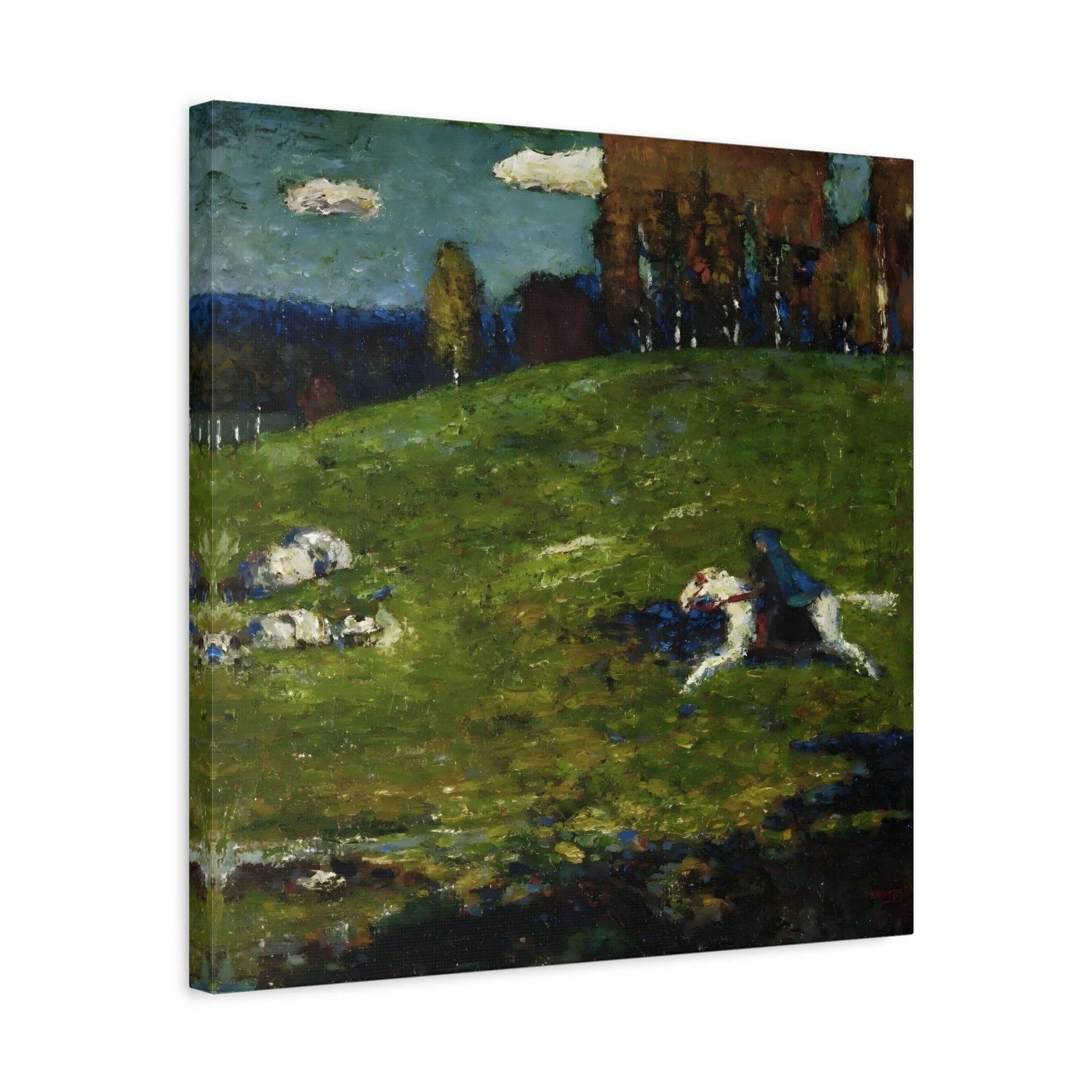 Wassily Kandinsky Blue Rider - Square Canvas Wall Art Print