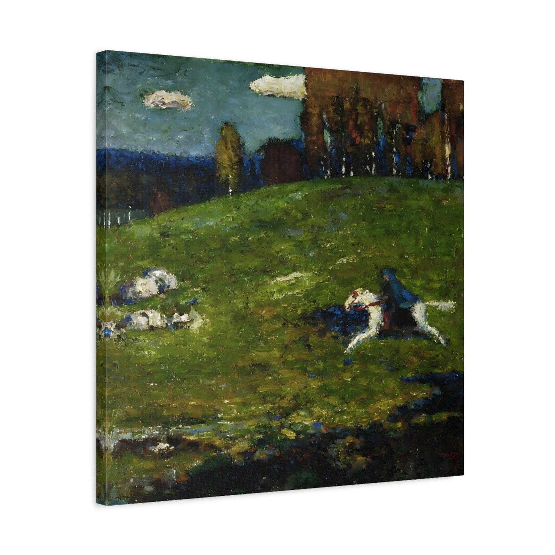 Wassily Kandinsky Blue Rider - Square Canvas Wall Art Print