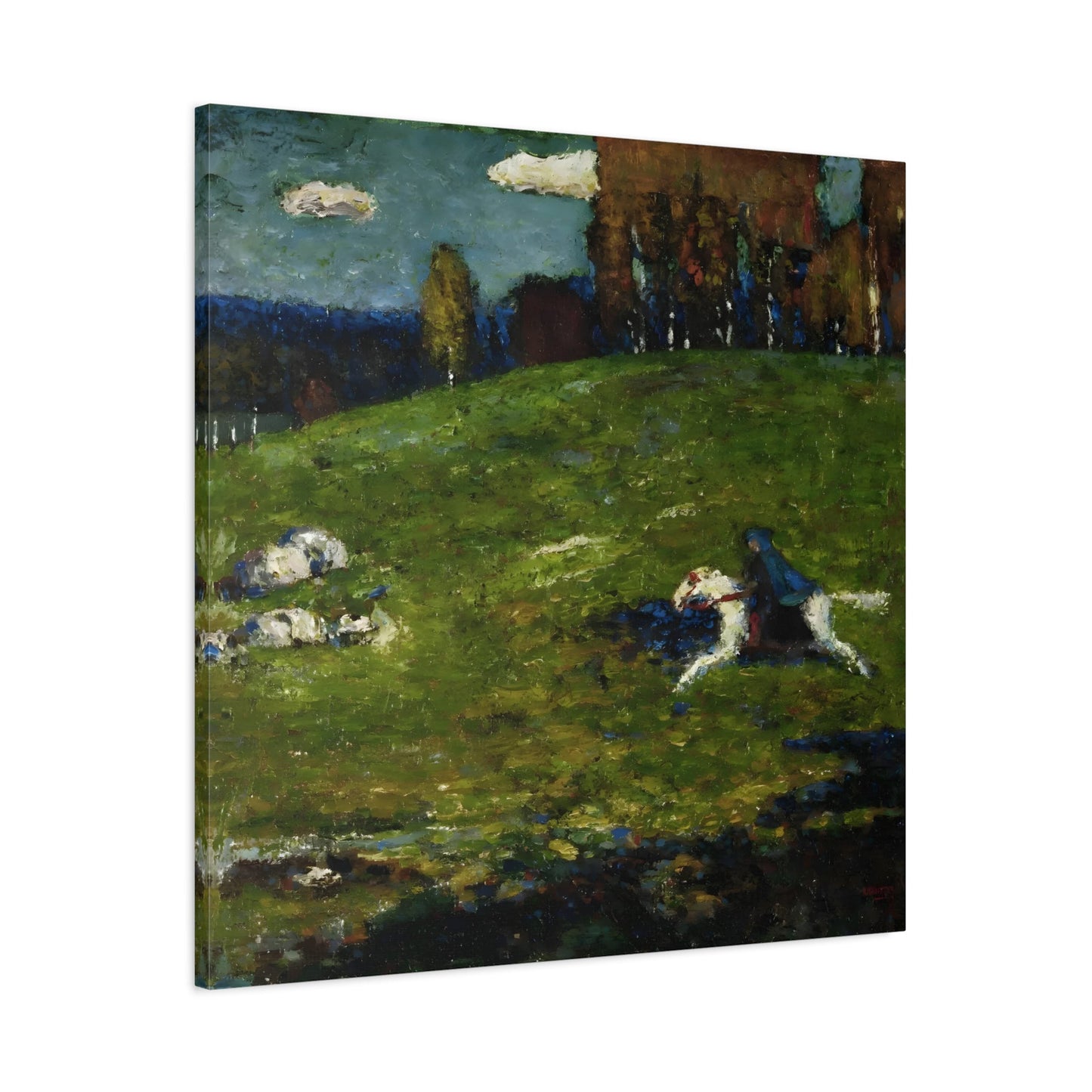 Wassily Kandinsky Blue Rider - Square Canvas Wall Art Print