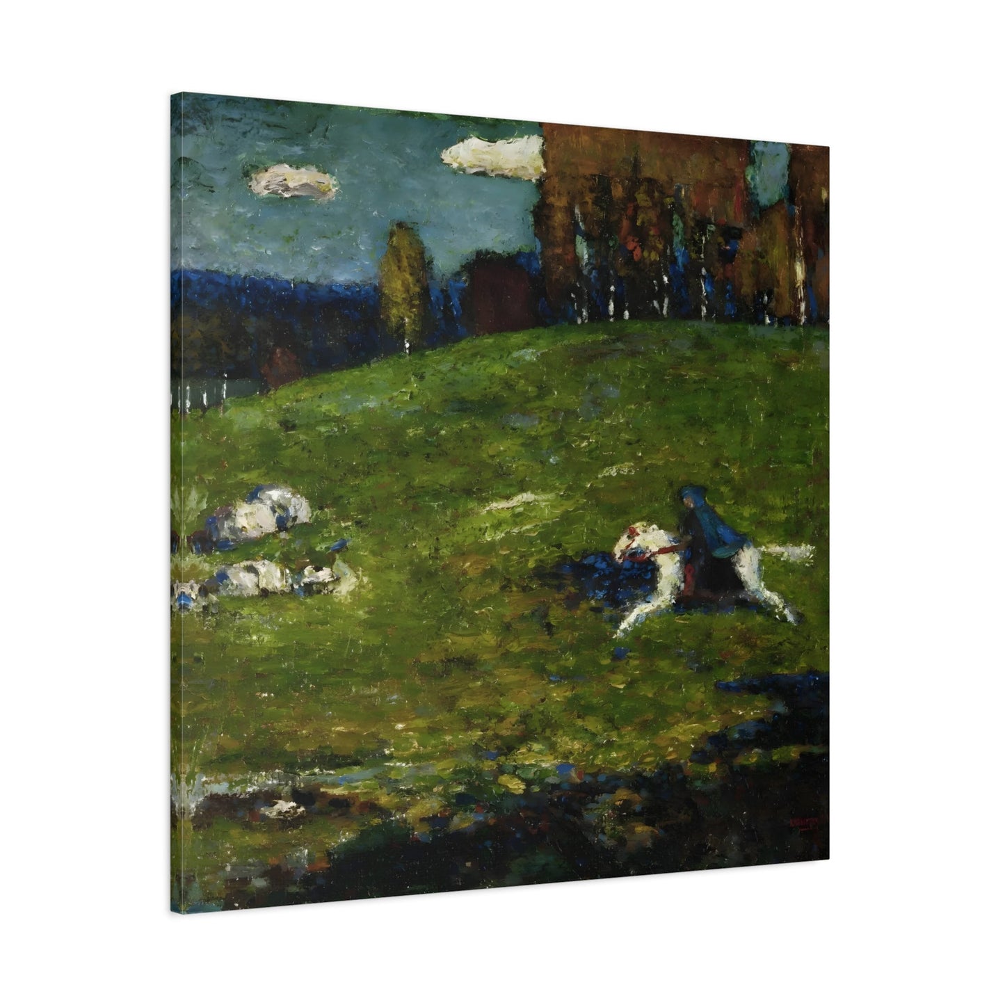 Wassily Kandinsky Blue Rider - Square Canvas Wall Art Print