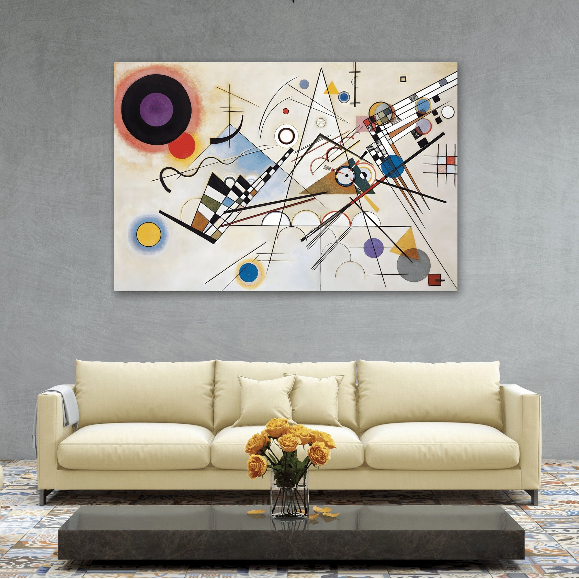 Wassily Kandinsky Composition VIII - Abstract Colorful Canvas Print