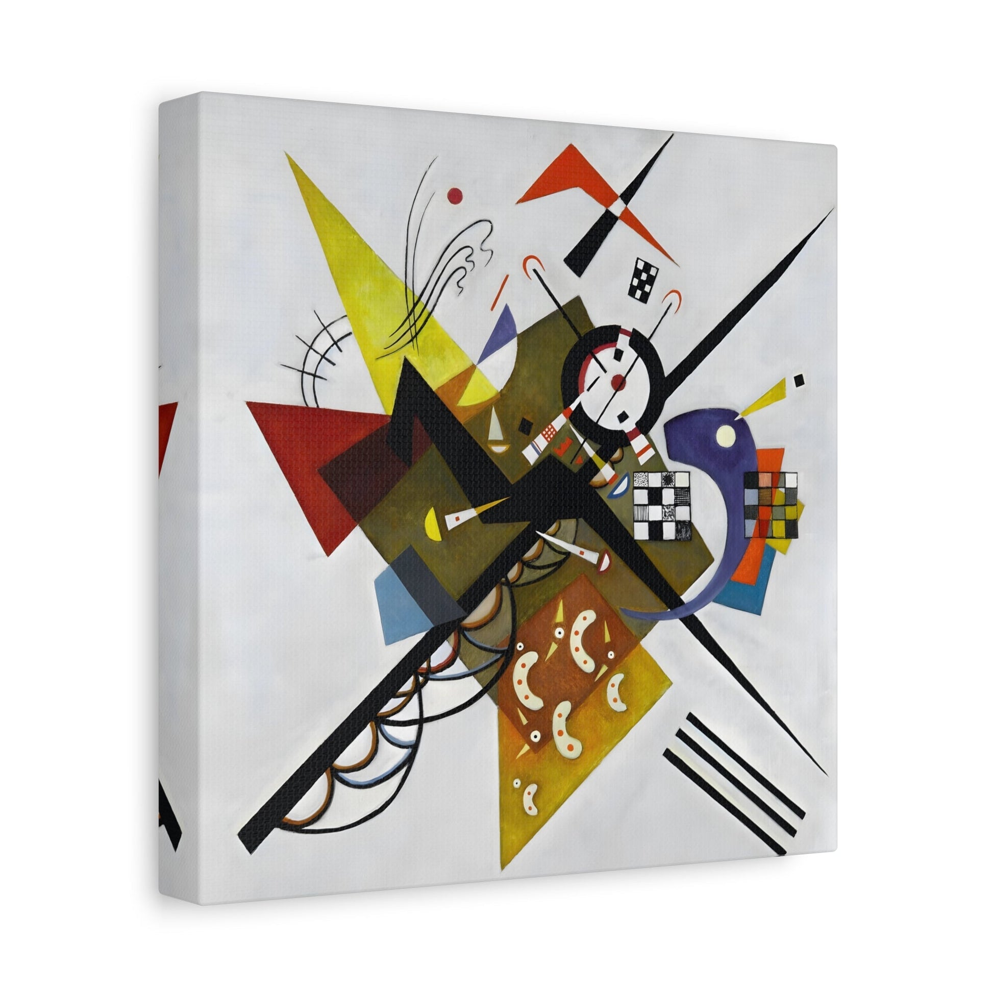 Wassily Kandinsky On White II - Square Canvas Wall Art Print