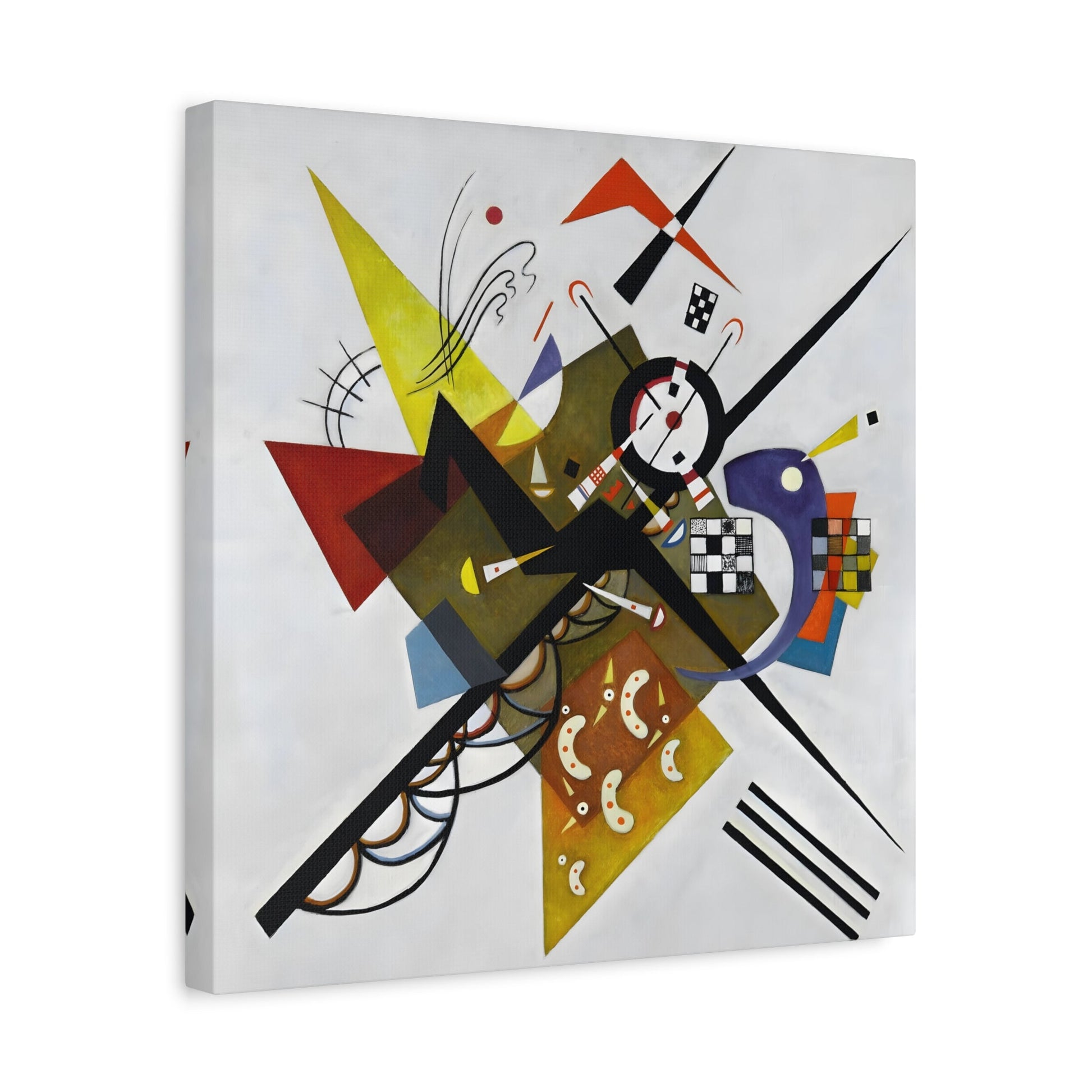 Wassily Kandinsky On White II - Square Canvas Wall Art Print