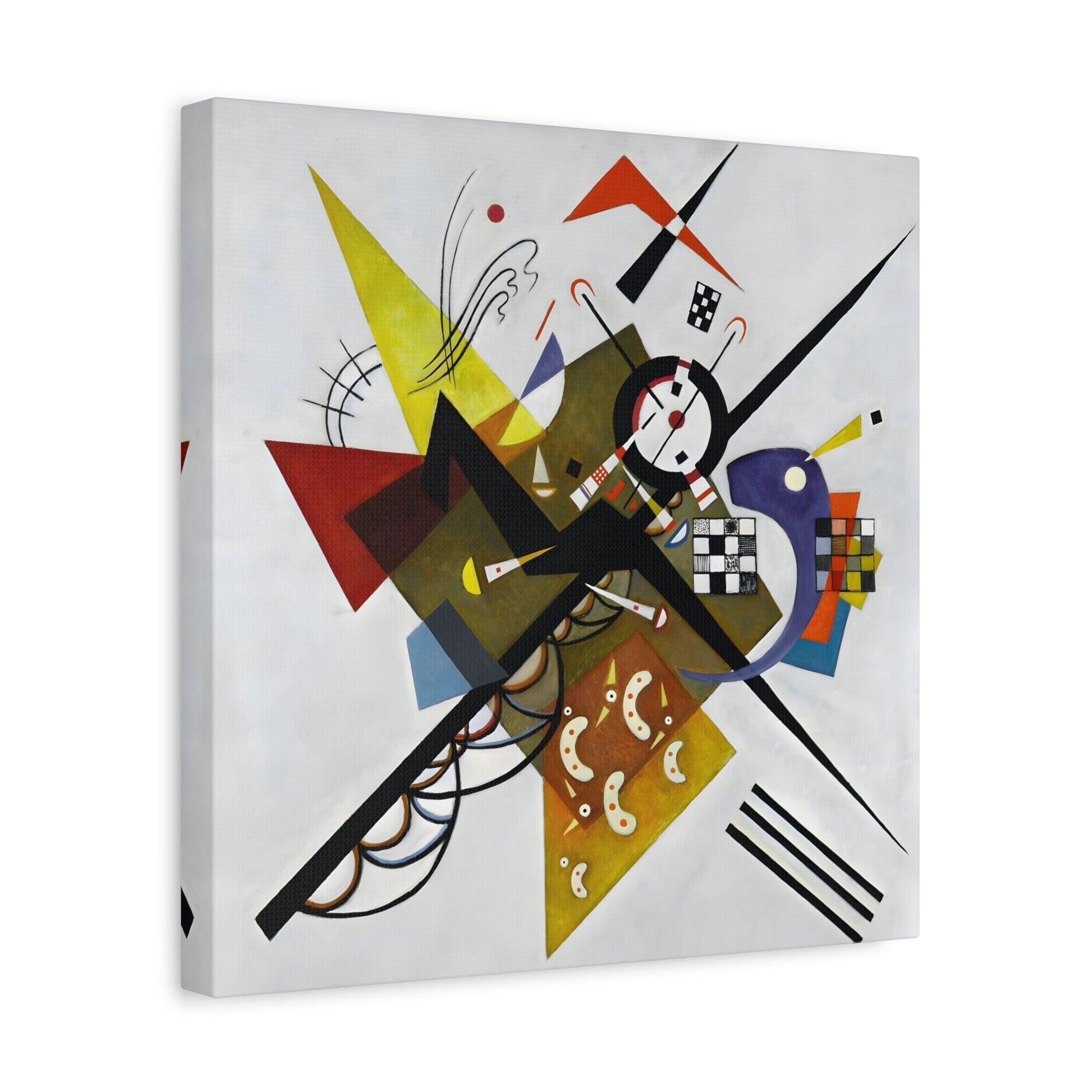 Wassily Kandinsky On White II - Square Canvas Wall Art Print