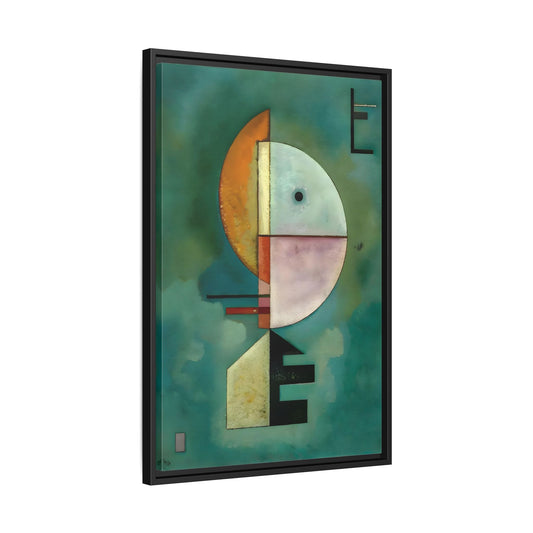 Wassily Kandinsky Upward Framed Canvas Print- Abstract Geometry Wall Art