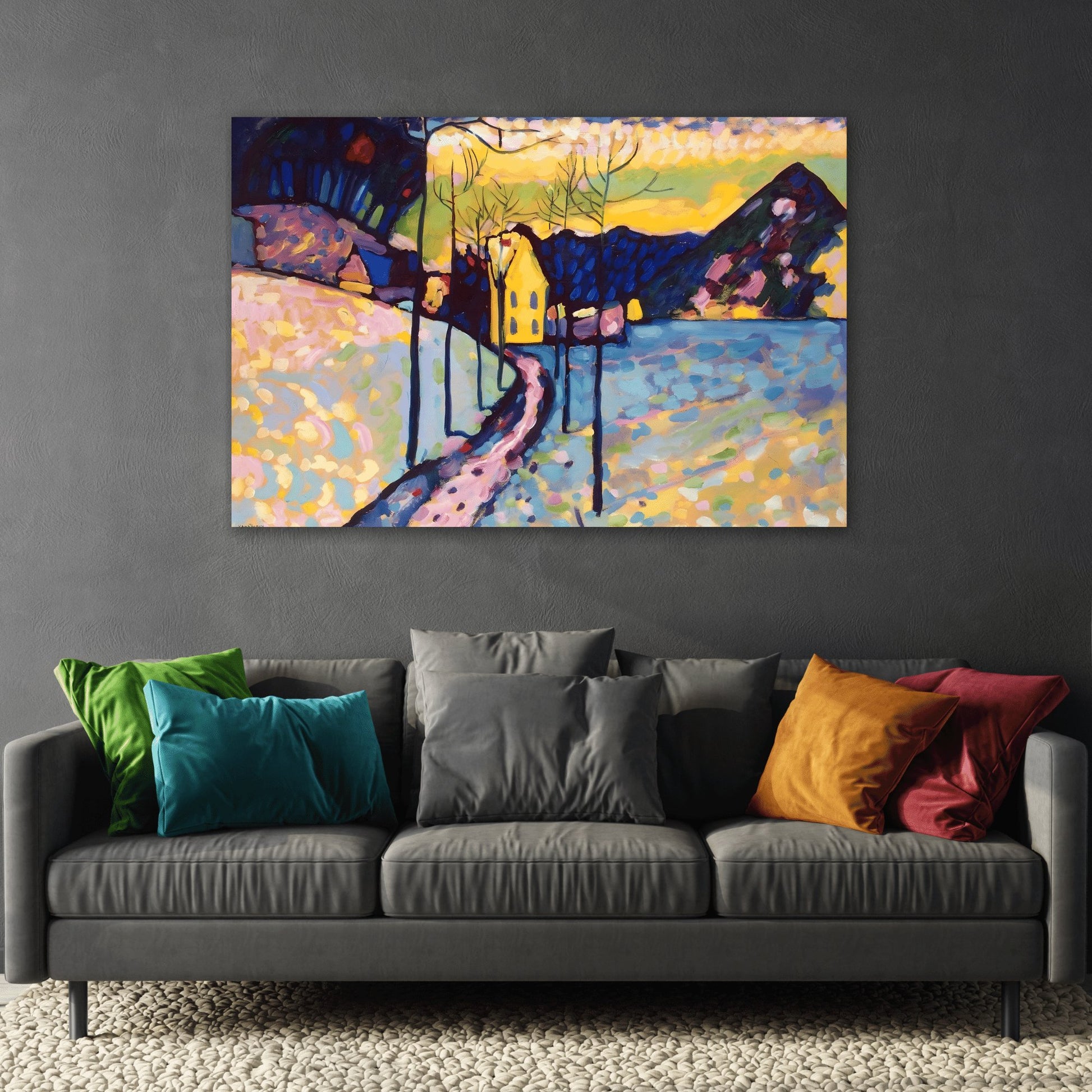 Wassily Kandinsky Winter Landscape - Canvas Wall Art Reproduction