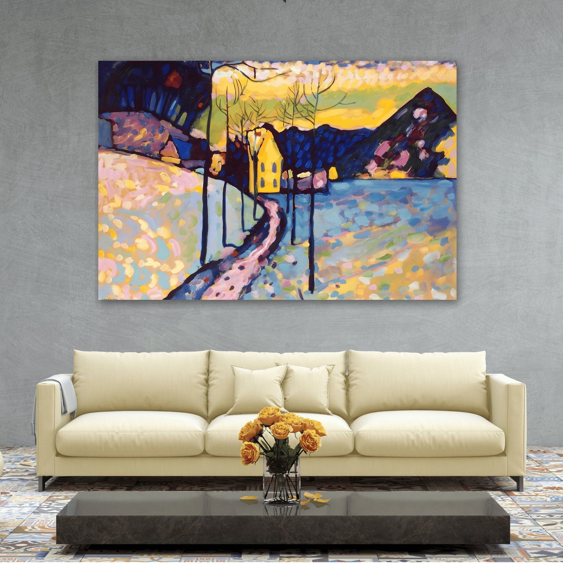 Wassily Kandinsky Winter Landscape - Canvas Wall Art Reproduction