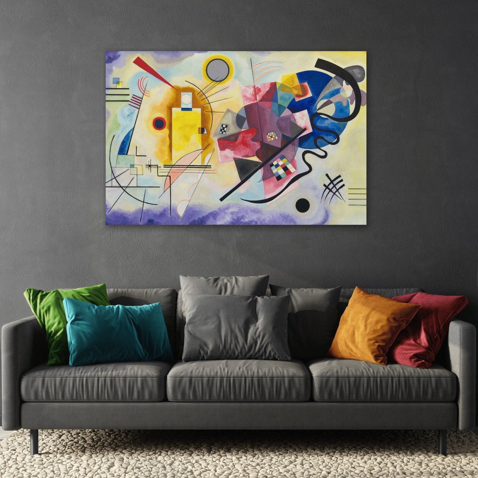 Wassily Kandinsky Yellow Red Blue - Abstract Canvas Print Reproduction