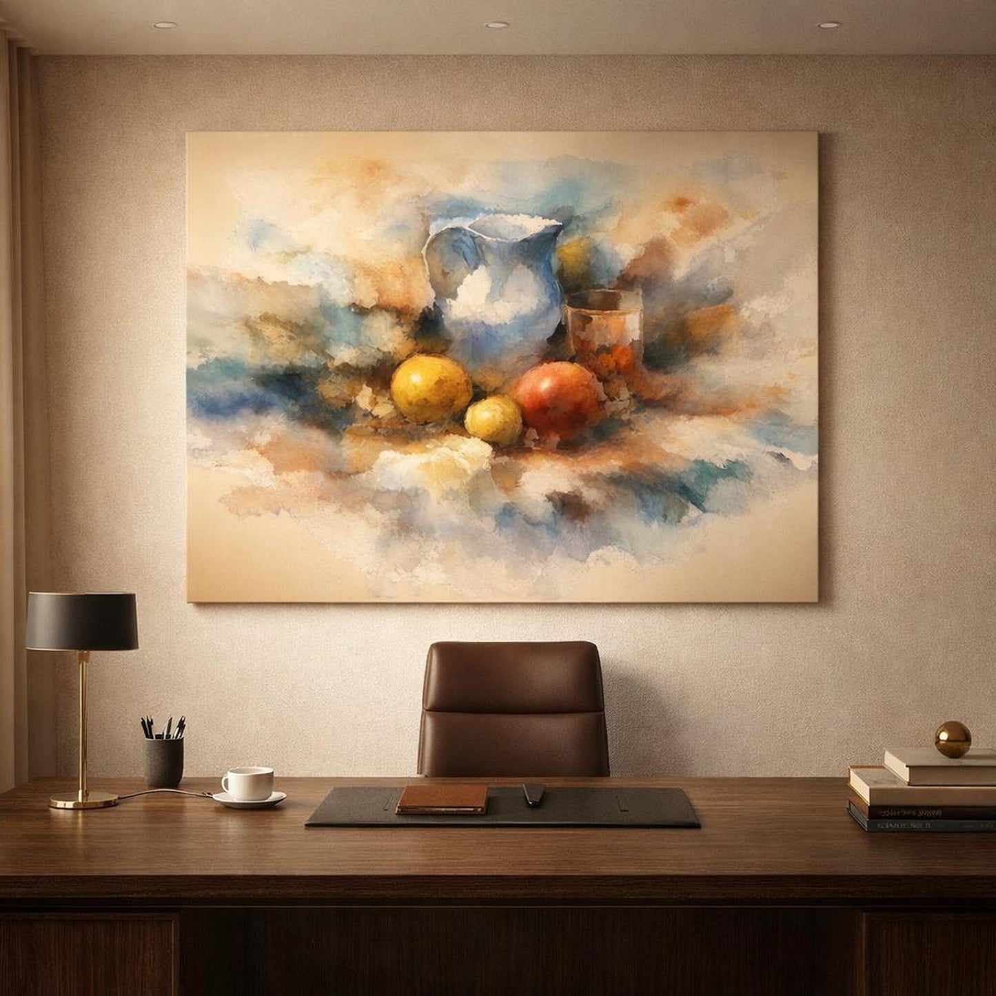 Watercolor Still Life Nature - Canvas Wall Art Print - YesArtYes